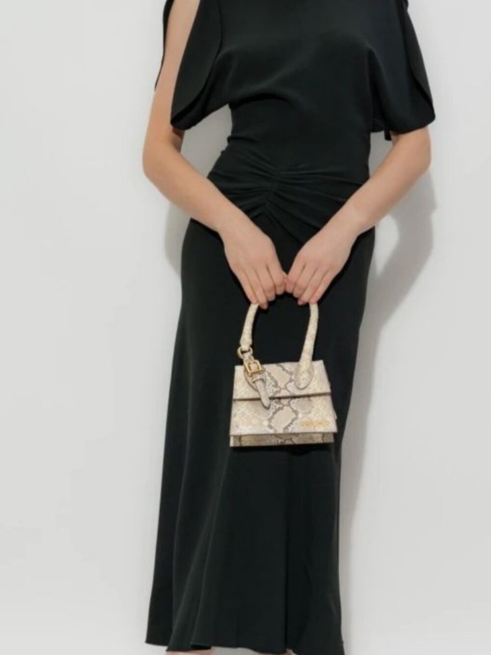 Victoria Beckham Women's Green Stretch Unlined Gathered A-Line Dress Size 2